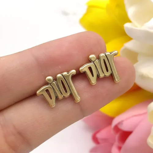 Replica Christian Dior Earrings For Women #1447953 $25.00 USD for Wholesale