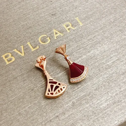 Replica Bvlgari Earrings For Women #1448011 $32.00 USD for Wholesale
