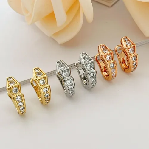 Replica Bvlgari Earrings For Women #1448025 $32.00 USD for Wholesale