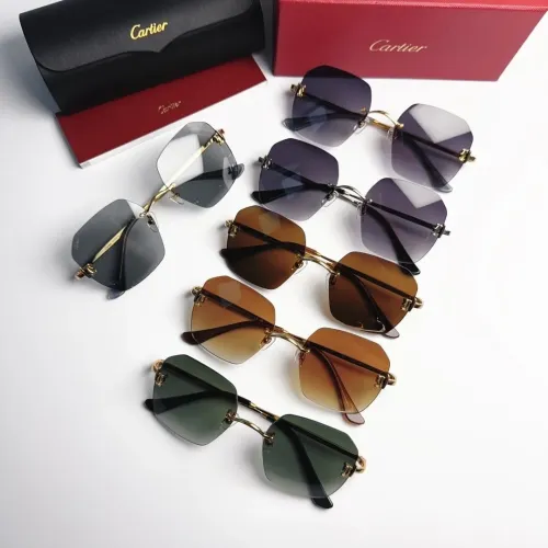 Replica Cartier AAA Quality Sunglassess #1448286 $48.00 USD for Wholesale