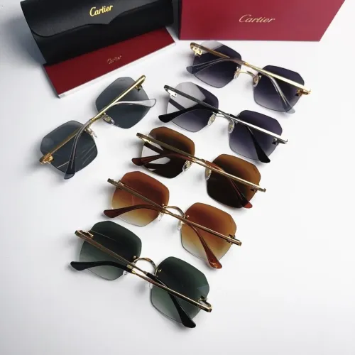 Replica Cartier AAA Quality Sunglassess #1448293 $48.00 USD for Wholesale