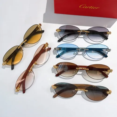 Replica Cartier AAA Quality Sunglassess #1448300 $60.00 USD for Wholesale