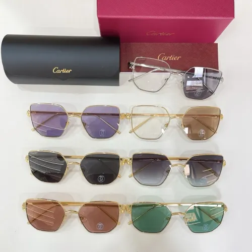 Replica Cartier AAA Quality Sunglassess #1448322 $60.00 USD for Wholesale