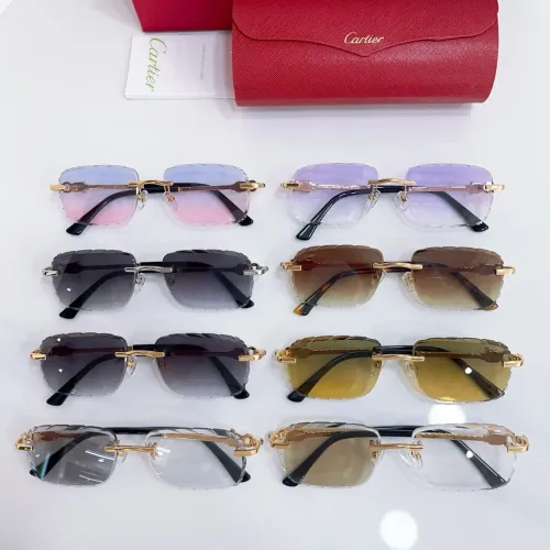 Replica Cartier AAA Quality Sunglassess #1448345 $60.00 USD for Wholesale