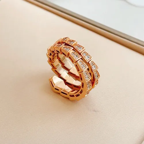 Replica Bvlgari Rings In Rose Gold #1448660 $36.00 USD for Wholesale