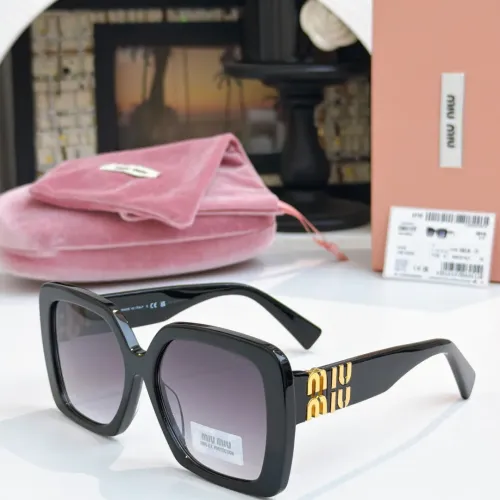 Cheap MIU MIU AAA Quality Sunglasses #1448873, $$60.00 USD On MIU MIU AAA Sunglasses