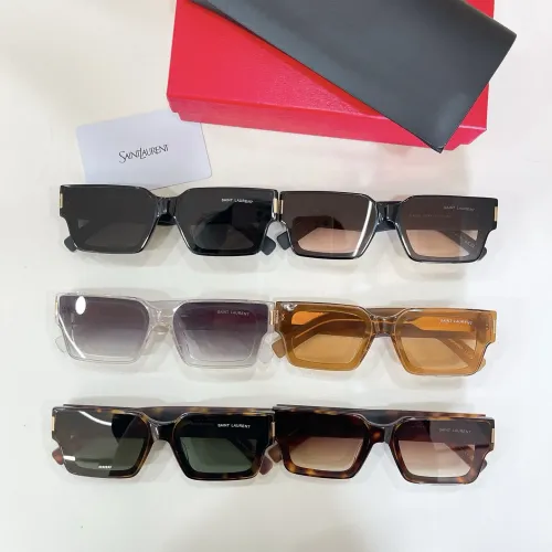 Replica Yves Saint Laurent YSL AAA Quality Sunglasses #1449075 $60.00 USD for Wholesale