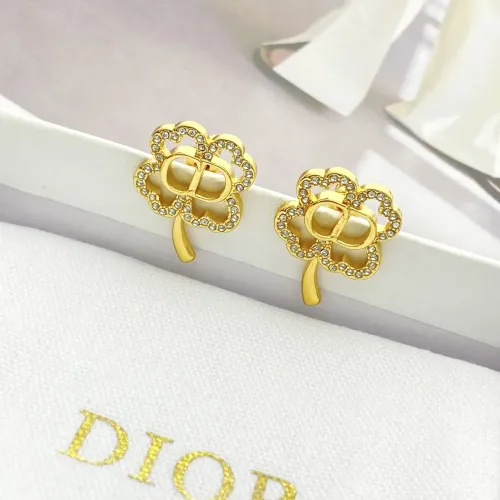 Replica Christian Dior Earrings For Women #1449449 $27.00 USD for Wholesale