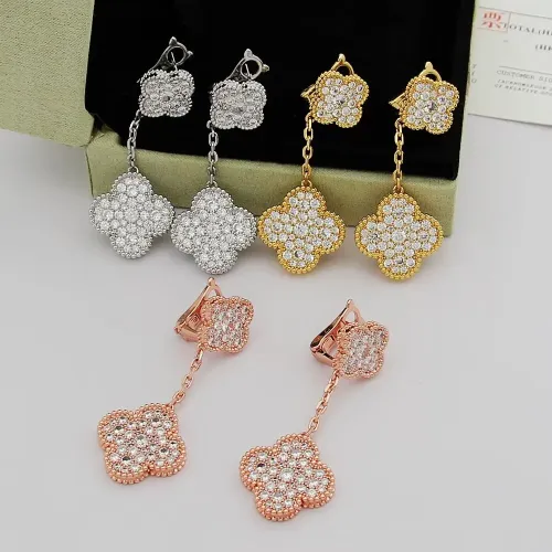 Replica Van Cleef & Arpels Earrings For Women #1449456 $32.00 USD for Wholesale