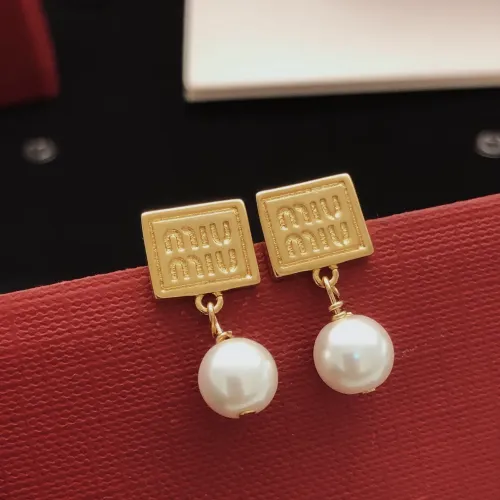 Cheap MIU MIU Earrings For Women #1449475, $$25.00 USD On MIU MIU Earrings