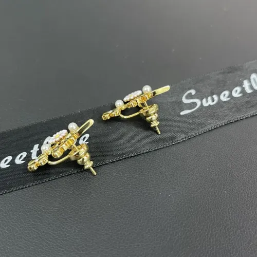 Replica Christian Dior Earrings For Women #1449758 $39.00 USD for Wholesale