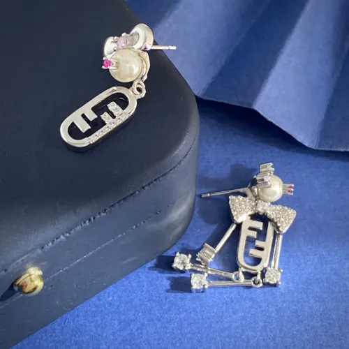 Replica Fendi Earrings For Women #1449792 $29.00 USD for Wholesale