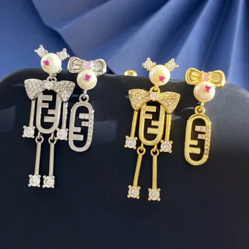 Replica Fendi Earrings For Women #1449793 $29.00 USD for Wholesale