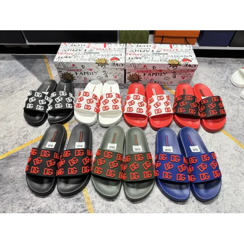 Replica Dolce & Gabbana D&G Slippers For Men #1450034 $52.00 USD for Wholesale