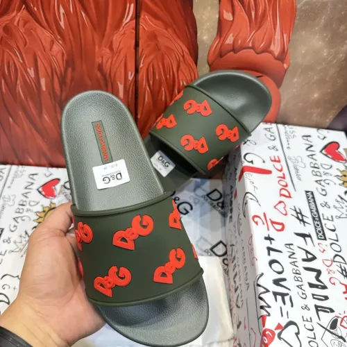 Replica Dolce & Gabbana D&G Slippers For Men #1450047 $52.00 USD for Wholesale