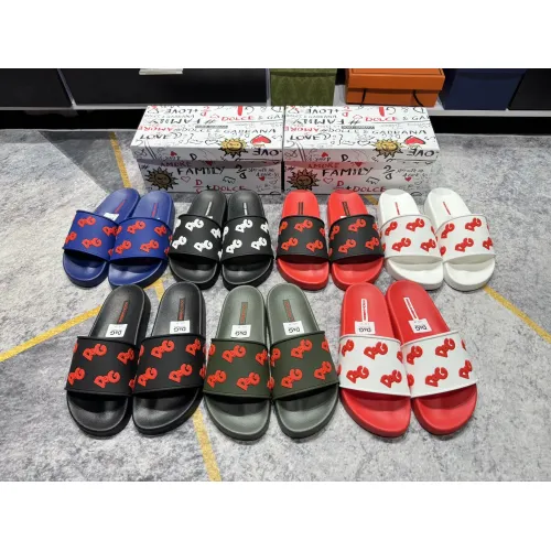 Replica Dolce & Gabbana D&G Slippers For Men #1450052 $52.00 USD for Wholesale