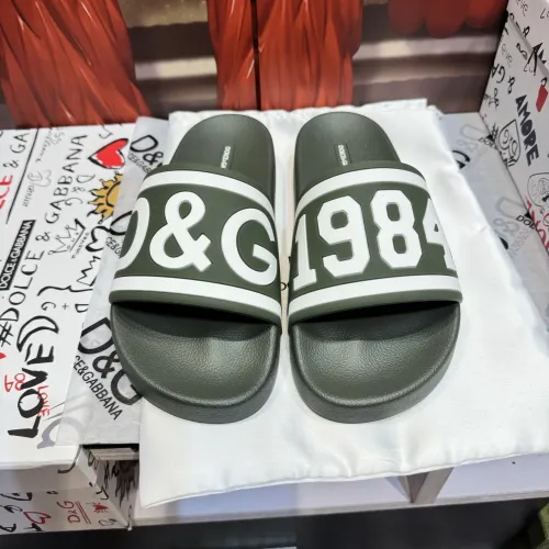 Cheap Dolce &amp; Gabbana D&amp;G Slippers For Men #1450073, $$52.00 USD On Dolce &amp; Gabbana D&amp;G Slippers