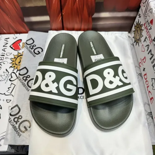 Cheap Dolce &amp; Gabbana D&amp;G Slippers For Men #1450083, $$52.00 USD On Dolce &amp; Gabbana D&amp;G Slippers