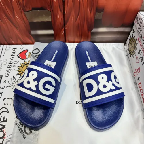 Cheap Dolce &amp; Gabbana D&amp;G Slippers For Men #1450084, $$52.00 USD On Dolce &amp; Gabbana D&amp;G Slippers