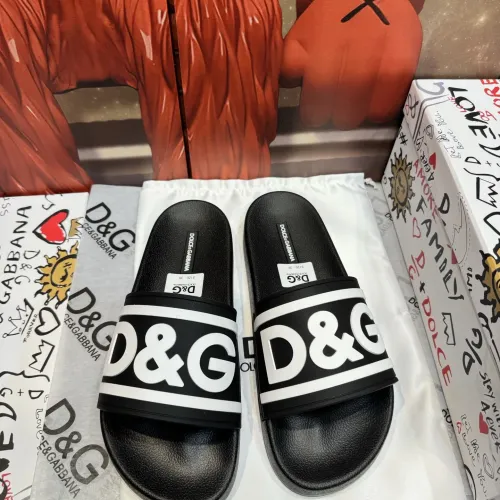 Cheap Dolce &amp; Gabbana D&amp;G Slippers For Men #1450085, $$52.00 USD On Dolce &amp; Gabbana D&amp;G Slippers