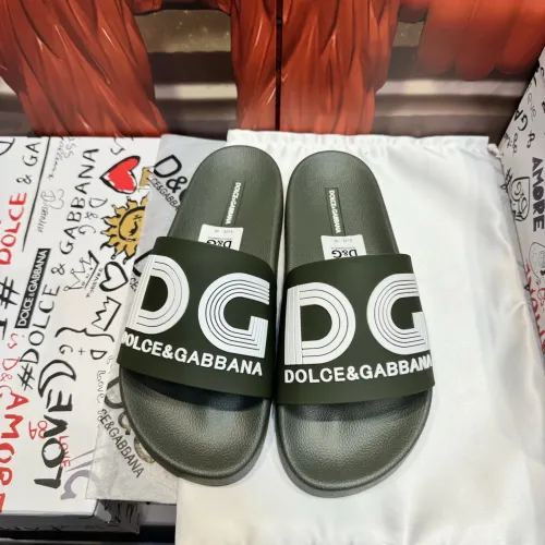 Cheap Dolce &amp; Gabbana D&amp;G Slippers For Men #1450089, $$52.00 USD On Dolce &amp; Gabbana D&amp;G Slippers