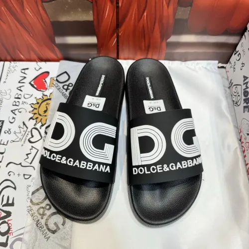 Cheap Dolce &amp; Gabbana D&amp;G Slippers For Men #1450091, $$52.00 USD On Dolce &amp; Gabbana D&amp;G Slippers
