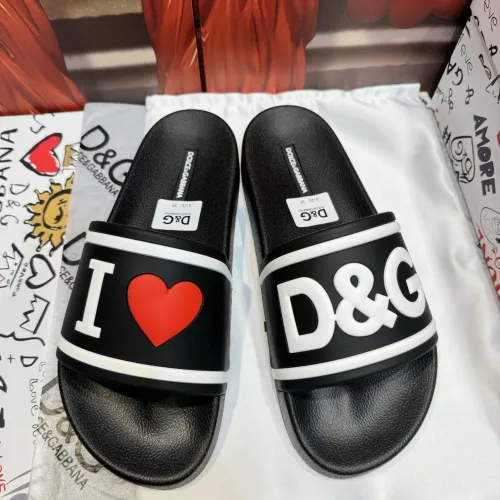 Cheap Dolce &amp; Gabbana D&amp;G Slippers For Men #1450096, $$52.00 USD On Dolce &amp; Gabbana D&amp;G Slippers