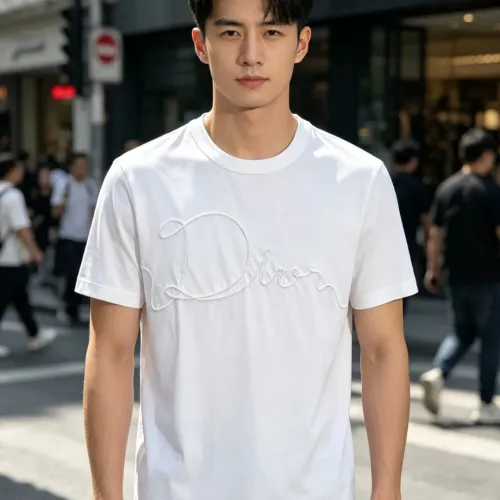 Replica Christian Dior T-Shirts Short Sleeved For Men #1450231 $60.00 USD for Wholesale