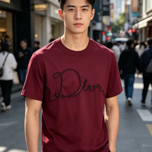 Replica Christian Dior T-Shirts Short Sleeved For Men #1450232 $60.00 USD for Wholesale