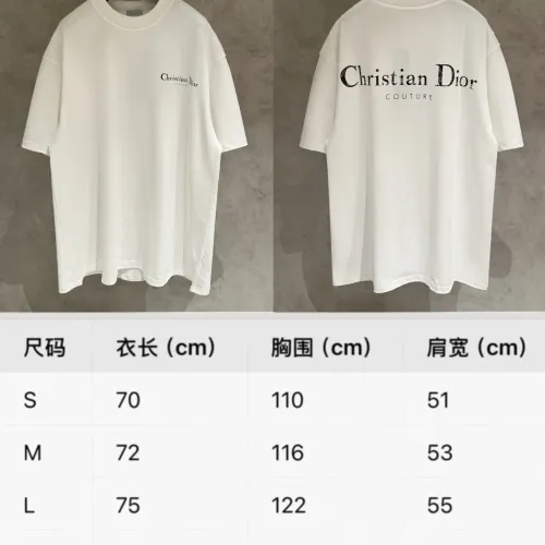 Replica Christian Dior T-Shirts Short Sleeved For Unisex #1450589 $52.00 USD for Wholesale