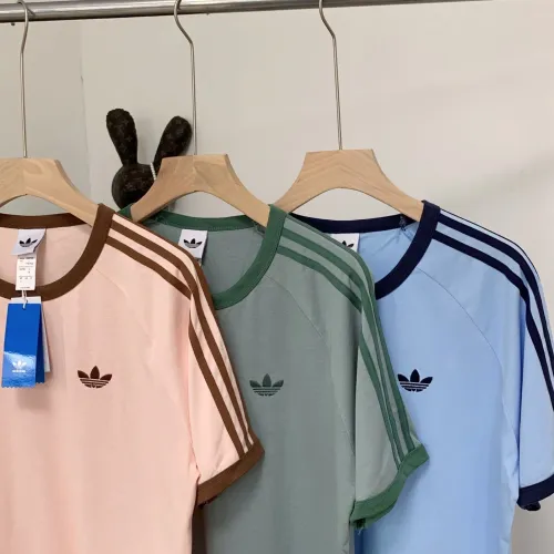 Replica Adidas T-Shirts Short Sleeved For Unisex #1450598 $27.00 USD for Wholesale