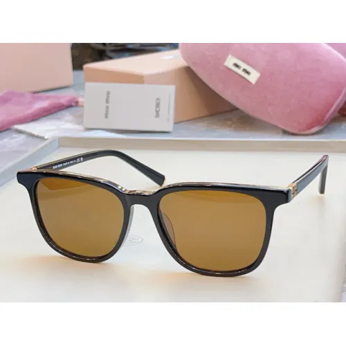 Cheap MIU MIU AAA Quality Sunglasses #1450674, $$48.00 USD On MIU MIU AAA Sunglasses