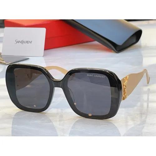 Cheap Yves Saint Laurent YSL AAA Quality Sunglasses #1450767, $$60.00 USD On Yves Saint Laurent YSL AAA Quality Sunglasses