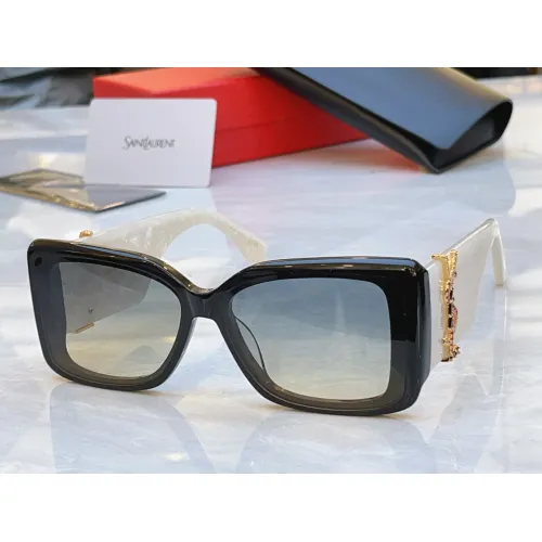 Cheap Yves Saint Laurent YSL AAA Quality Sunglasses #1450772, $$60.00 USD On Yves Saint Laurent YSL AAA Quality Sunglasses