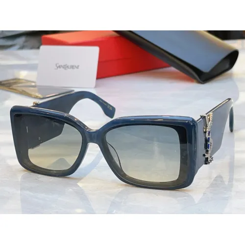 Cheap Yves Saint Laurent YSL AAA Quality Sunglasses #1450773, $$60.00 USD On Yves Saint Laurent YSL AAA Quality Sunglasses