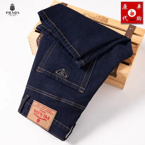 Replica Prada Jeans For Men #1450817 $45.00 USD for Wholesale