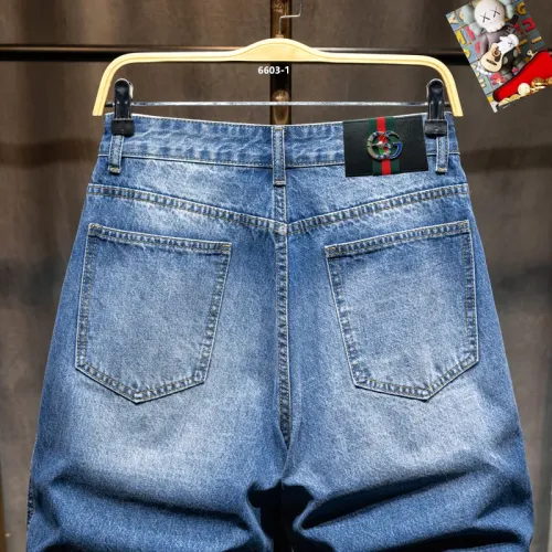 Replica Gucci Jeans For Men #1450834 $40.00 USD for Wholesale