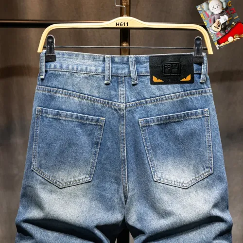 Replica Fendi Jeans For Men #1450838 $40.00 USD for Wholesale