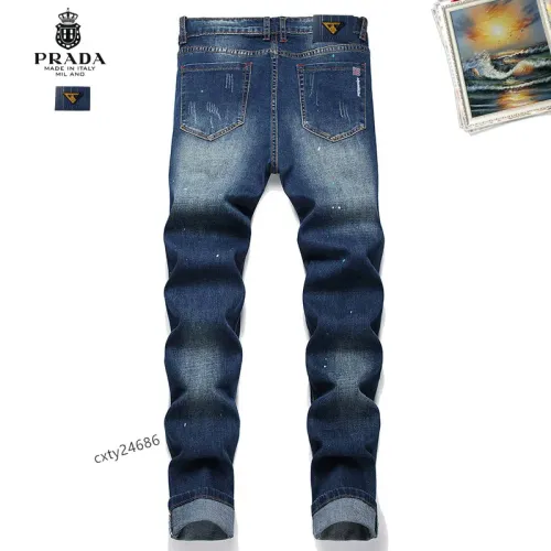 Replica Prada Jeans For Men #1450921 $48.00 USD for Wholesale