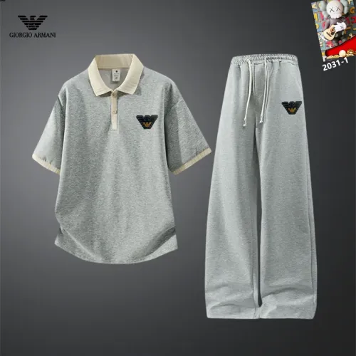 Cheap Armani Tracksuits Short Sleeved For Men #1450942, $$60.00 USD On Armani Tracksuits