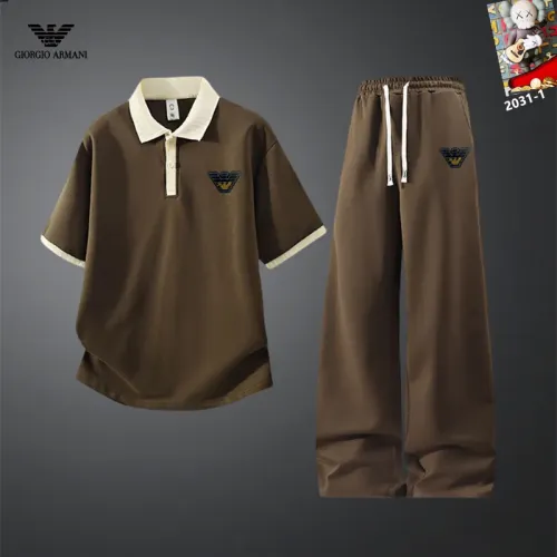 Cheap Armani Tracksuits Short Sleeved For Men #1450943, $$60.00 USD On Armani Tracksuits