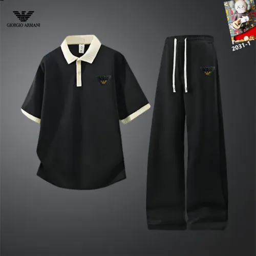 Cheap Armani Tracksuits Short Sleeved For Men #1450945, $$60.00 USD On Armani Tracksuits