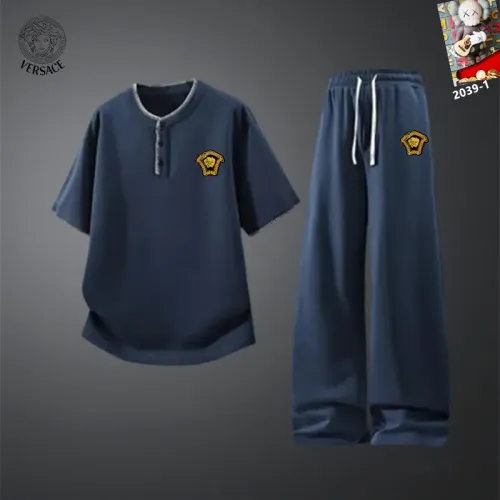 Cheap Versace Tracksuits Short Sleeved For Men #1451006, $$60.00 USD On Versace Tracksuits