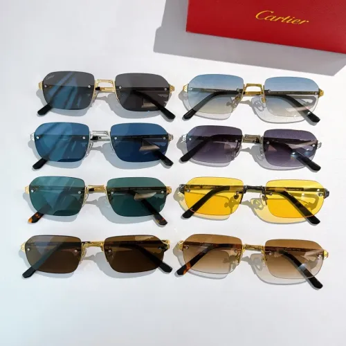 Replica Cartier AAA Quality Sunglassess #1451209 $45.00 USD for Wholesale