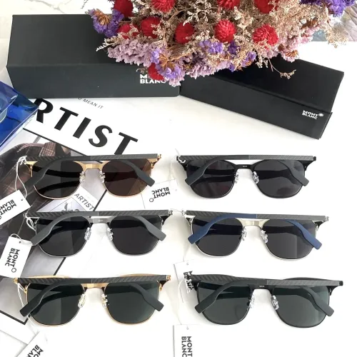 Replica Montblanc AAA Quality Sunglasses #1451484 $60.00 USD for Wholesale