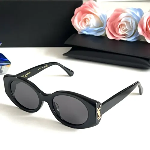 Cheap Yves Saint Laurent YSL AAA Quality Sunglasses #1451679, $$60.00 USD On Yves Saint Laurent YSL AAA Quality Sunglasses