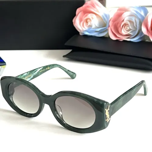 Cheap Yves Saint Laurent YSL AAA Quality Sunglasses #1451681, $$60.00 USD On Yves Saint Laurent YSL AAA Quality Sunglasses