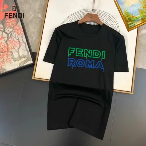 Cheap Fendi T-Shirts Short Sleeved For Unisex #1451888, $$25.00 USD On Fendi T-Shirts