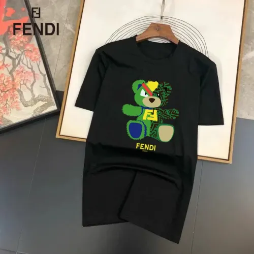 Cheap Fendi T-Shirts Short Sleeved For Unisex #1452003, $$25.00 USD On Fendi T-Shirts