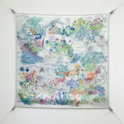 Cheap Christian Dior Silk Square #1452008, $$64.00 USD On Christian Dior Scarf